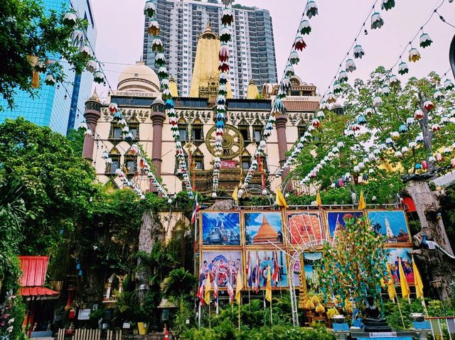 泰國曼谷市中心湄南河畔著名古跡皇家寺廟景點：Wat Pha Si，百年歷史古跡寺廟，適合打卡拍照📸冥想