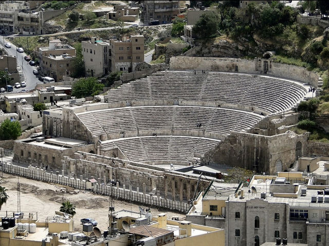 The Roman Amphitheater is one of the most famous historical landmarks in Amman, Jordan. It dates bac