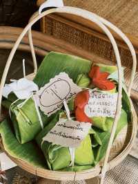  🍃 ข้าวห่อใบตอง อยุธยา  ห่อด้วยใจ ใส่คำคมให้ยิ้ม