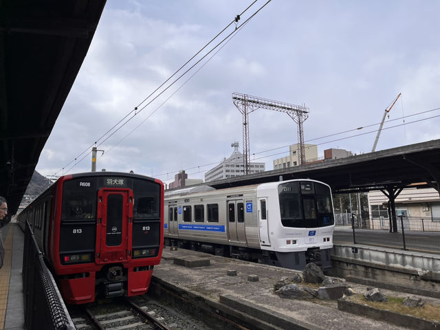 在来線で行く　小倉→門司港🚃@福岡