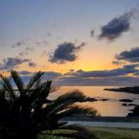 石地海水浴場～奇石與夕陽的絕美