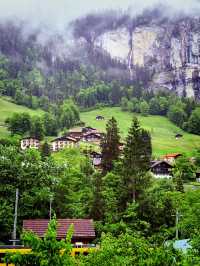 Misty Magic: A Rainy Day in Lauterbrunnen