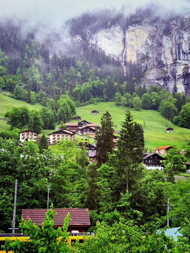 Misty Magic: A Rainy Day in Lauterbrunnen