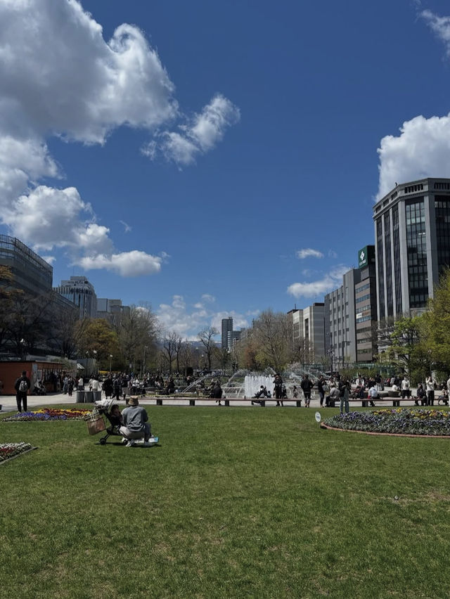 🎯【北海道・札幌大通公園】イベントと緑に彩られる、四季の都市公園