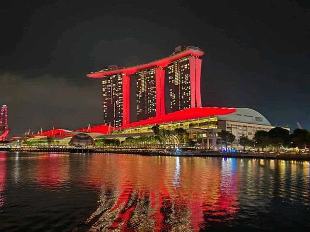 Beautiful Nightview at Marina Bay Sands 