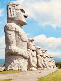 🌿 Solo Travel Gem: Moai Statues in Sapporo!