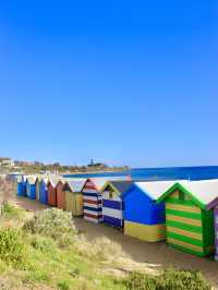 Stripes, Sand & Skyline: A Postcard Stroll at Brighton Beach
