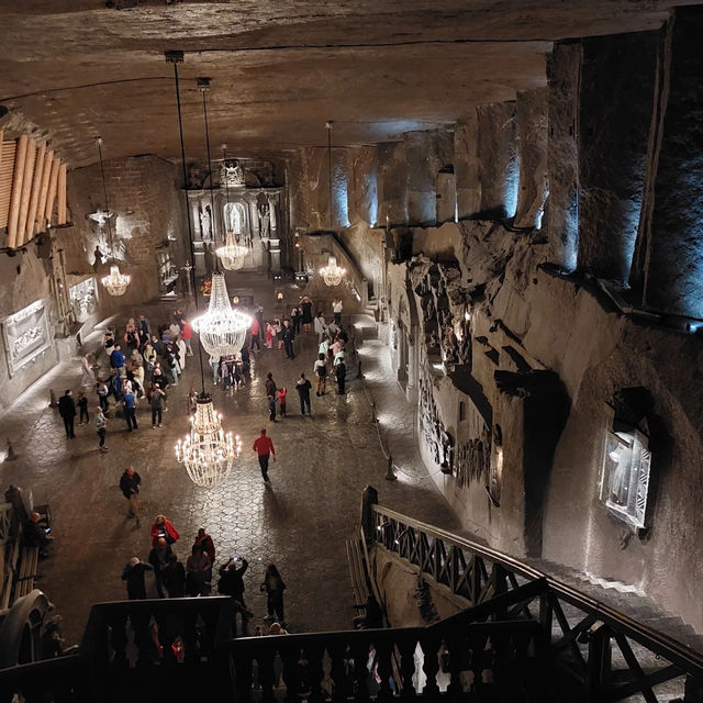 The Wieliczka Salt Mine in Poland