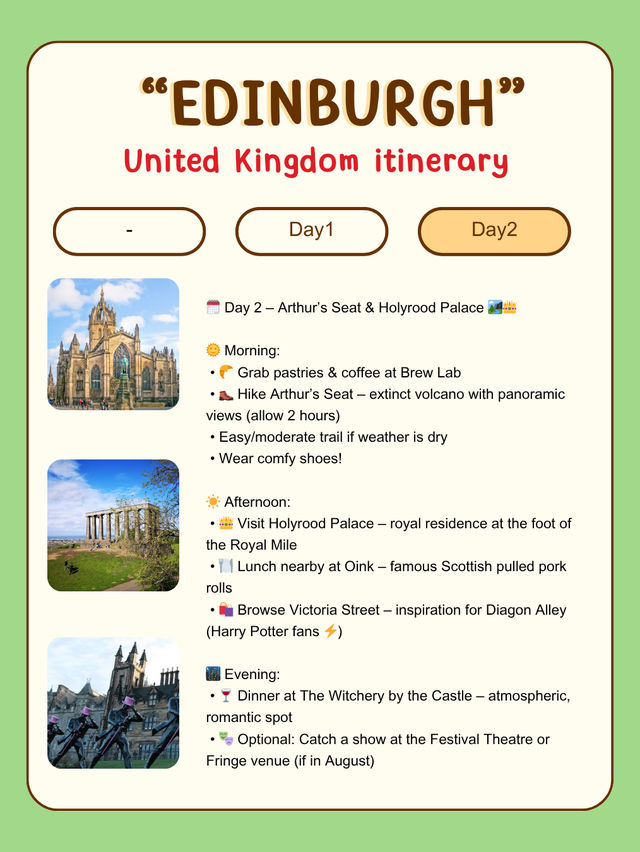 A trip to Edinburgh with me! 🇬🇧