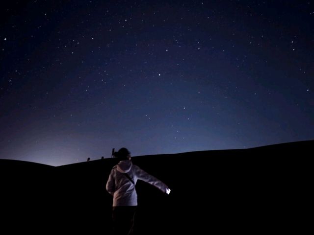 我的寧夏之旅🥰騰格里沙漠日落🌄與星空🌠