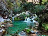 🌊💚 Lost in the beauty of Akchour Waterfalls, Morocco🇲🇦 🌿✨