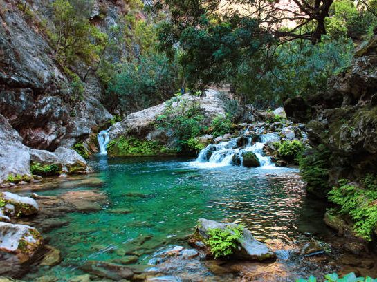 🌊💚 Lost in the beauty of Akchour Waterfalls, Morocco🇲🇦 🌿✨