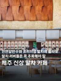 말차 러버 필독📢 제주 신상 역대급 말차 카페 탄생🍵‼️
