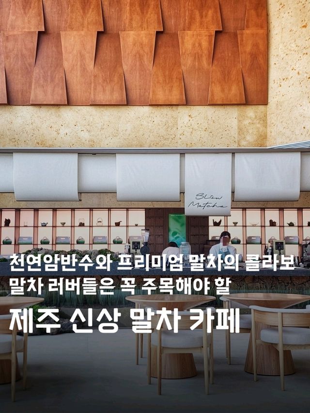 말차 러버 필독📢 제주 신상 역대급 말차 카페 탄생🍵‼️
