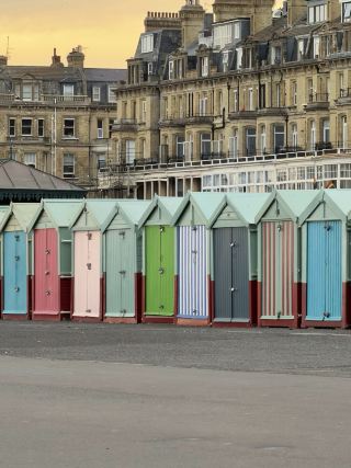Rainbow and Epic Travel Moment: Hove’s Rainbow Beach Huts🏖️❤️
