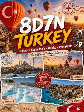 🇹🇷 8 дней 7 ночей в туре по Турции ✈️