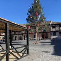 Nativity and Christmas Lights in Plaza de San Lorenzo