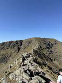 Climbing helvellyn!