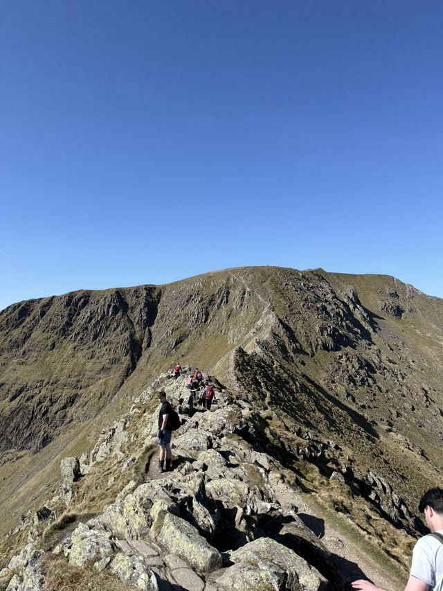Climbing helvellyn!