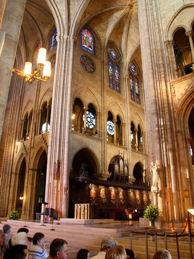 Upstairs in Notre Dame, there are no monsters