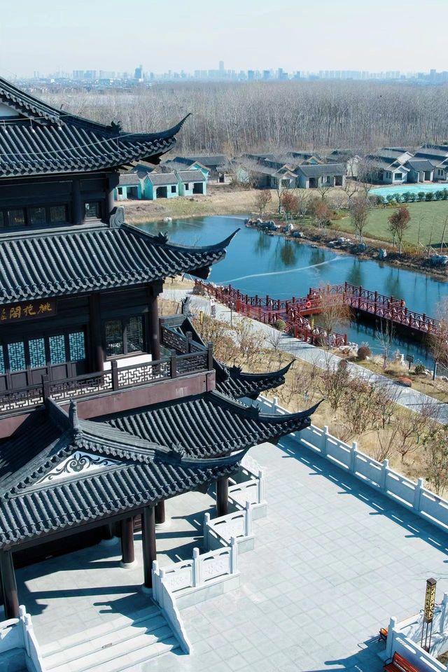 鹽城·龍岡桃花源，獨特新年氛圍感！