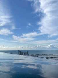 The sunset at Aura Sky Pool is so beautiful - Dubai❤️🥰