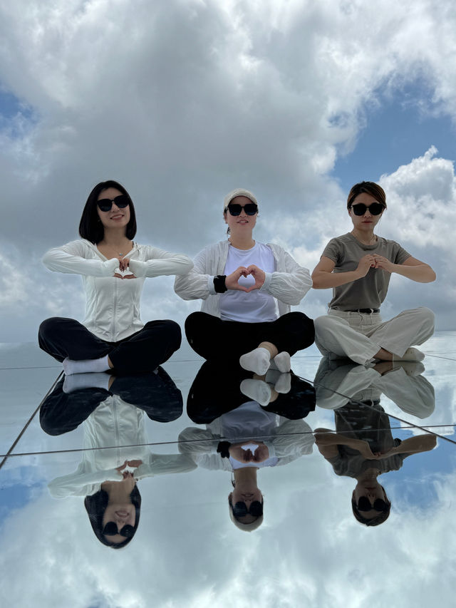 這裡的天空之鏡簡直美翻了。