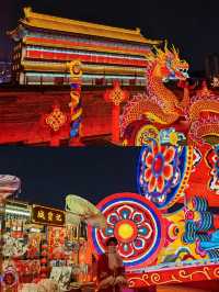國慶西安！古風民宿！躺看迷人夜景古城牆！