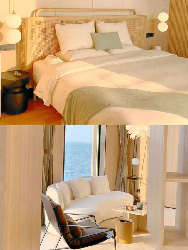 夢幻油畫青島海景奢華酒店。