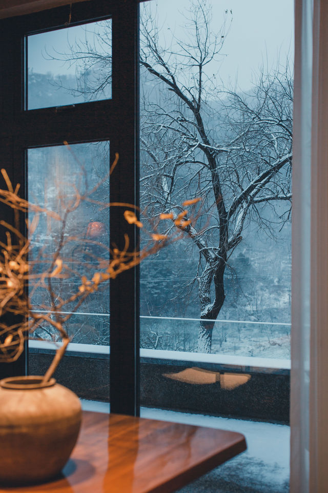薊州盤山 | 山谷私湯小院，靜候一場初雪