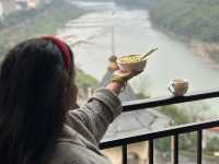River side view from Hotel in Chishui city