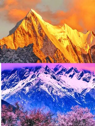 I believe no one can resist the golden sunrise over Meili Snow Mountain.