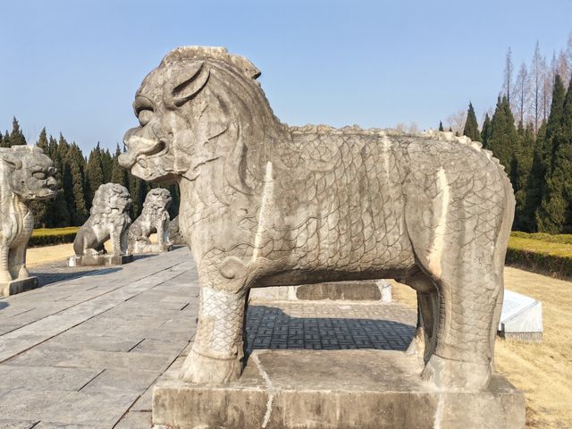 明祖陵神道石刻及陵冢玄宮