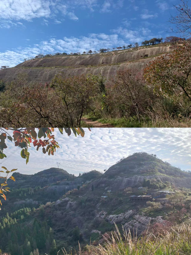 徒步萬金山：在宜昌的紅葉片海中，打卡原始山林與岩石山脊
