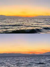 鄭州出發看到了賽里木湖的藍調時刻