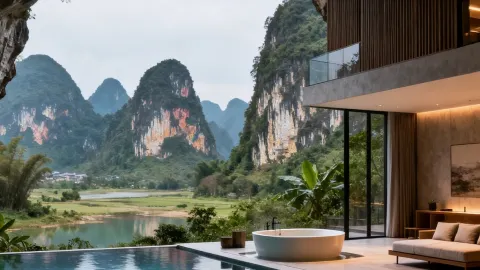 Một viên ngọc ẩn mình giữa núi non và sông nước với nhiệt độ 22℃! Cho con bạn đắm mình trong khung cảnh thiên nhiên tuyệt đẹp. — traveler post in Lạc Nghiệp