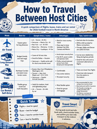 2026 Matchday Transportation Guide Across North America🇺🇸🇲🇽🇨🇦