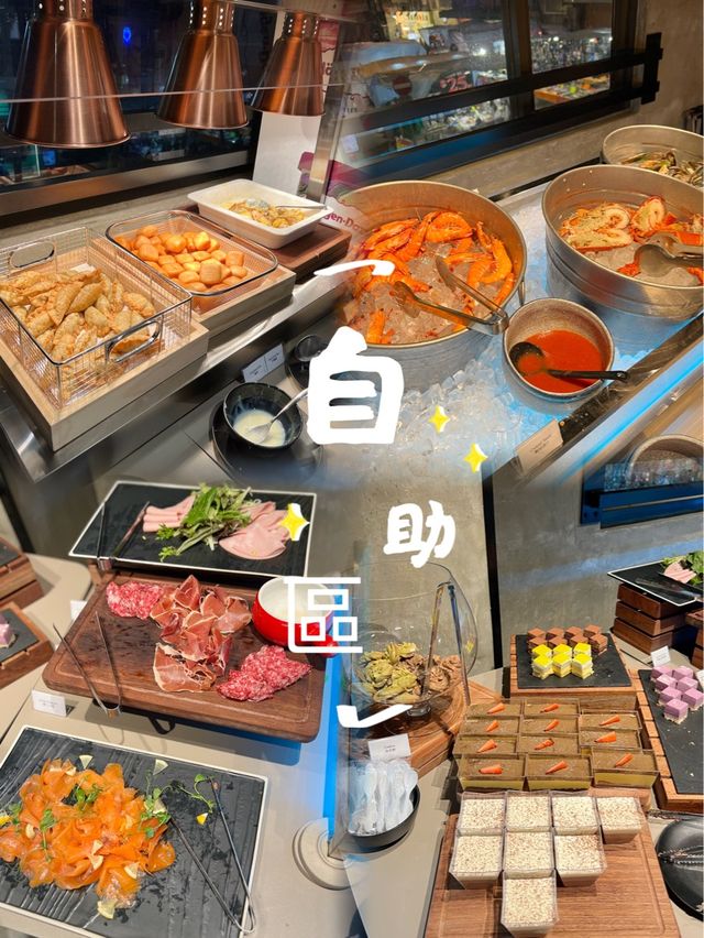 海陸空semi buffet 仲有free flow🥂