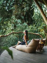 Bali | the best bamboo house with a serene jungle balcony 