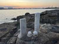 福岡・名島。天然記念物『名島帆柱石』と『名島海岸』
