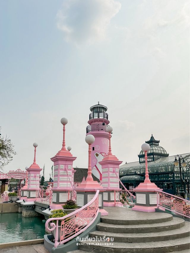 ถ่ายรูปธีมสีชมพูสุดคิวท์ที่ Chocolate Ville💕