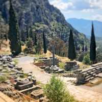 世界遺産のデルフィ古代遺跡