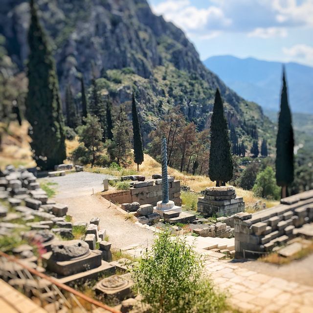 世界遺産のデルフィ古代遺跡