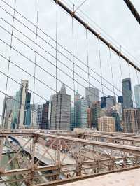 We walked across the iconic Brooklyn Bridge! 