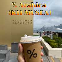 % Arabica (K11 MUSEA) คาเฟ่วิวดี Victoria Harbour