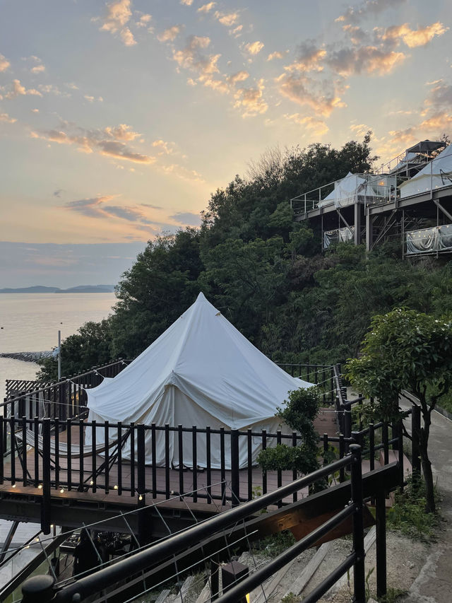岡山　超絶景✨オーシャンビューのグランピング🏕️