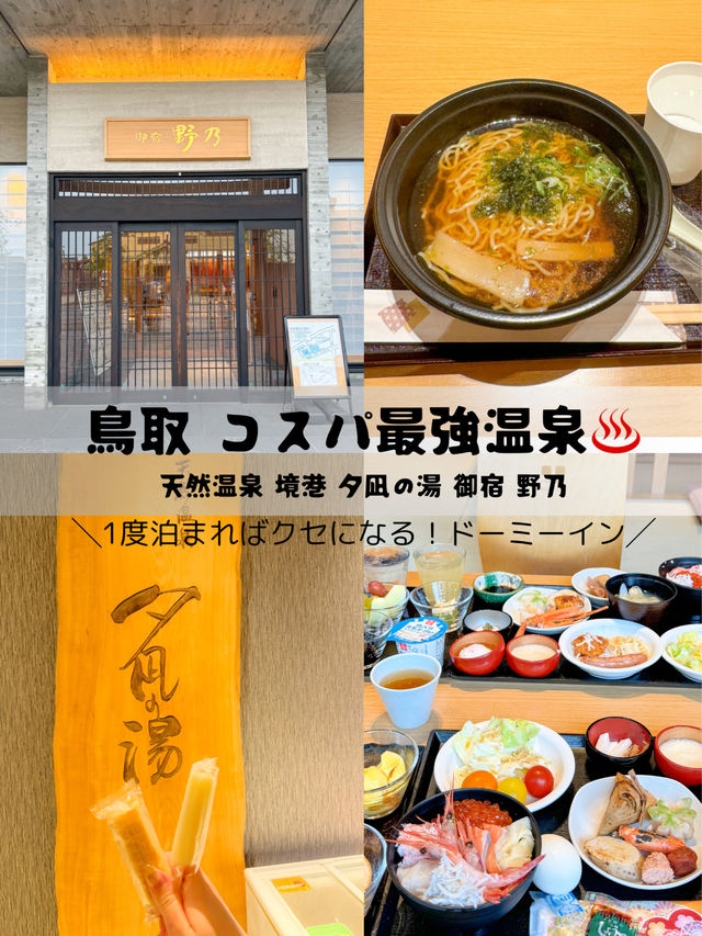 【鳥取】コスパ最強温泉ホテル 🛏️ 天然温泉 境港 夕凪の湯 御宿 野乃で贅沢なひととき✨
