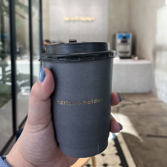 Early morning sip at Because Coffee Early morning sip at Because Coffee