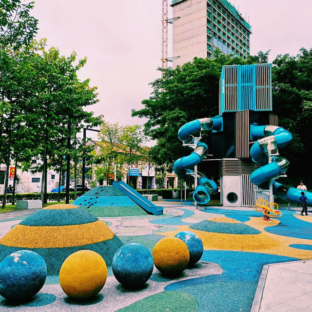 馬來西亞檳城喬治城著名城市古跡綠洲公園景點:Prangin (SiaBoey) Park Georgetown，適合打卡拍照📸親子遊