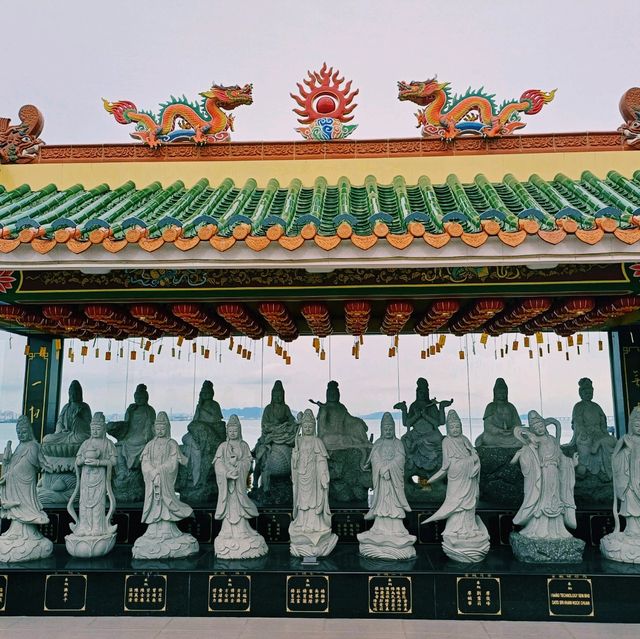 馬來西亞檳城喬治城著名華人文化海濱寺廟景點:玄母殿，適合打卡拍照📸欣賞海景
